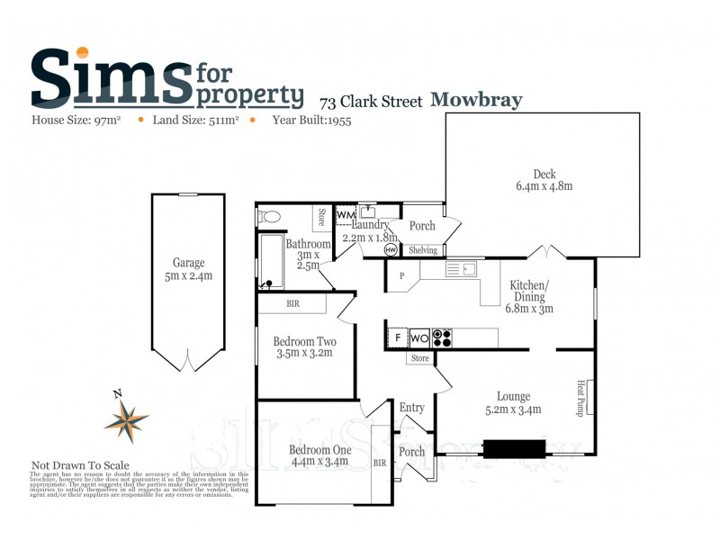 73 Clark Street, Mowbray TAS 7248 Floorplan
