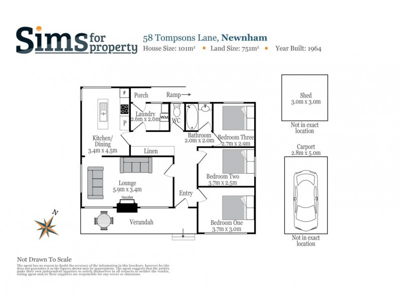 58 Tompsons Lane, Newnham TAS 7248 Floorplan