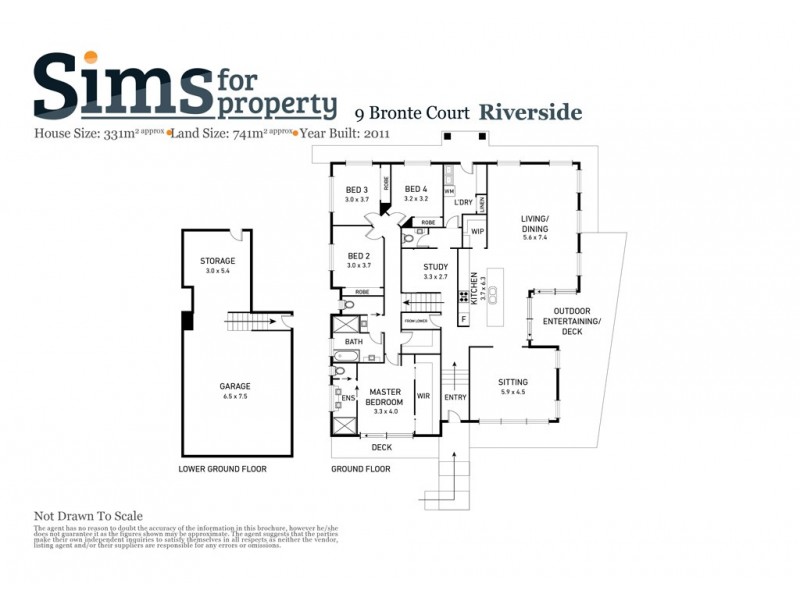 9 Bronte Court, Riverside TAS 7250 Floorplan