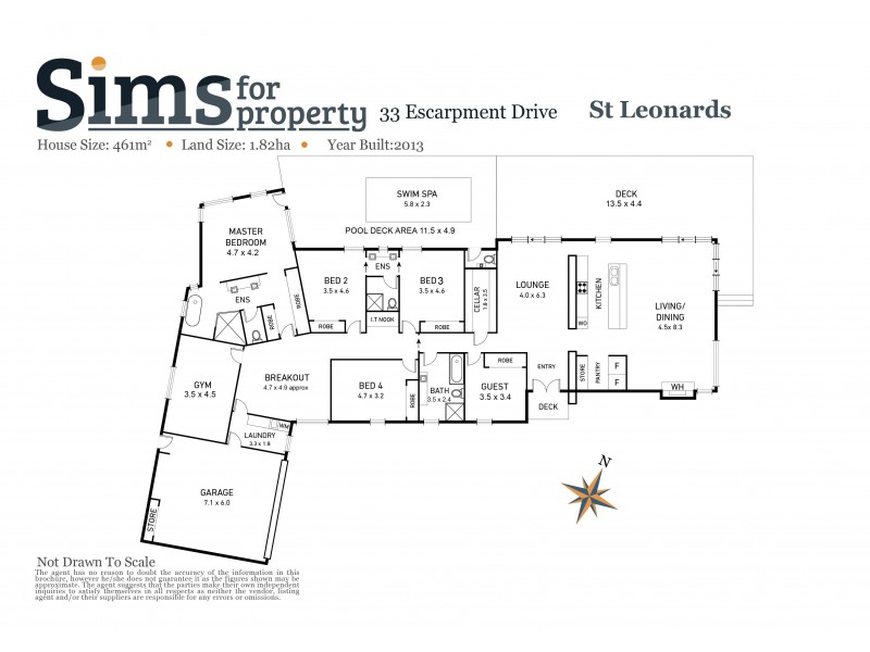 33 Escarpment Drive, St Leonards TAS 7250 Floorplan