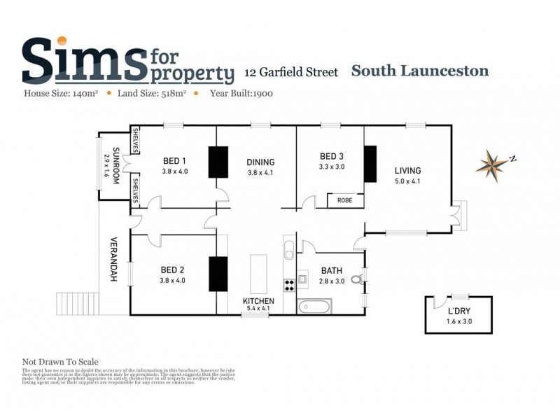 12 Garfield Street, South Launceston TAS 7249 Floorplan