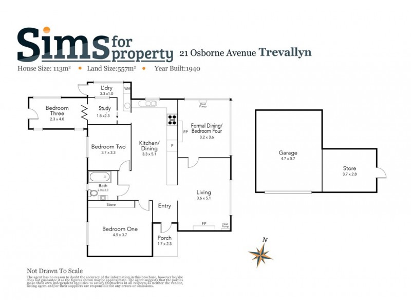 21 Osborne Avenue, Trevallyn TAS 7250 Floorplan