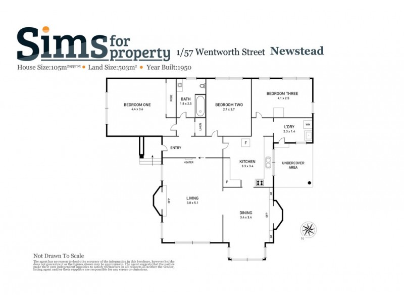 1/57A Wentworth Street, Newstead TAS 7250 Floorplan