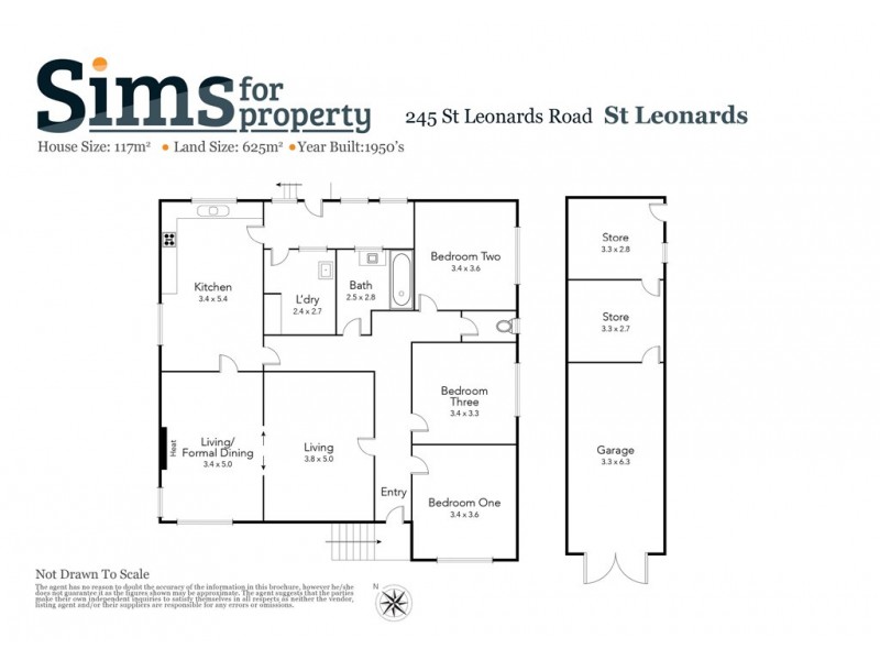 245 St Leonards Road, St Leonards TAS 7250 Floorplan