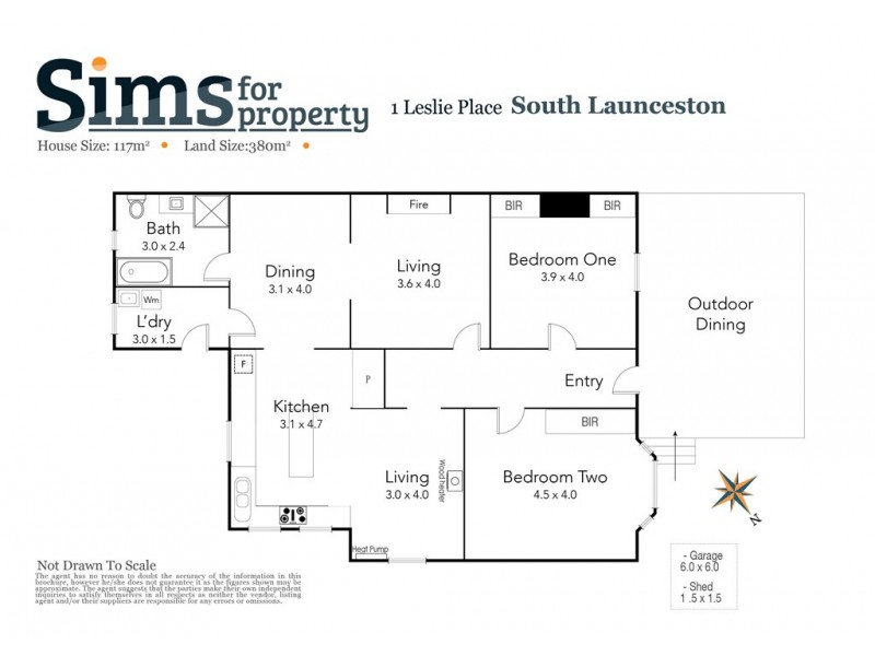 1 Leslie Place, South Launceston TAS 7249 Floorplan