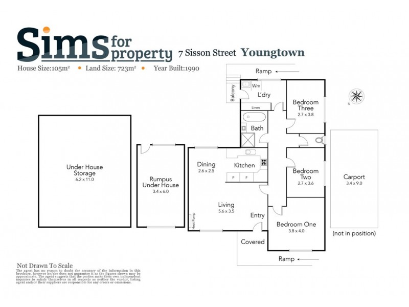 7 Sisson street, Youngtown TAS 7249 Floorplan