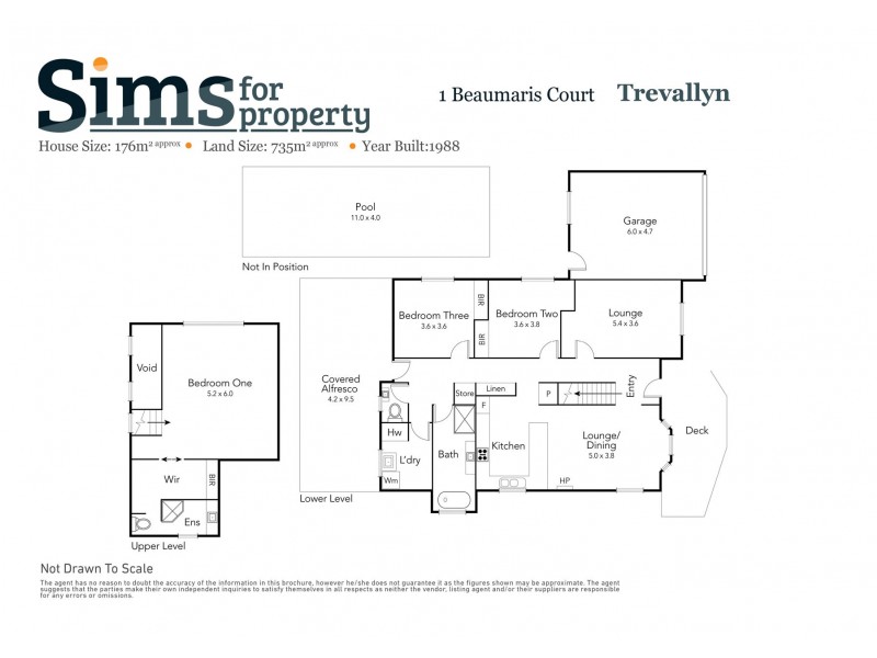 1 Beaumaris Court, Trevallyn TAS 7250 Floorplan