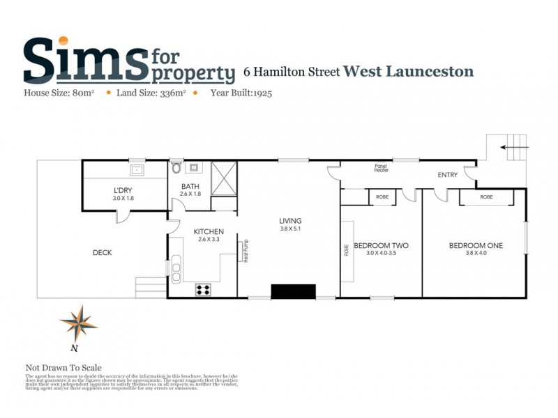 6 Hamilton street, West Launceston TAS 7250 Floorplan