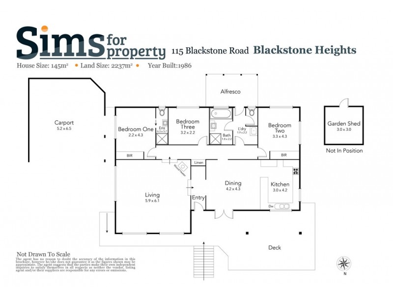 115 Blackstone Road, Blackstone Heights TAS 7250 Floorplan