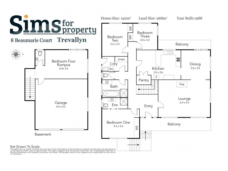 8 Beaumaris Court, Trevallyn TAS 7250 Floorplan