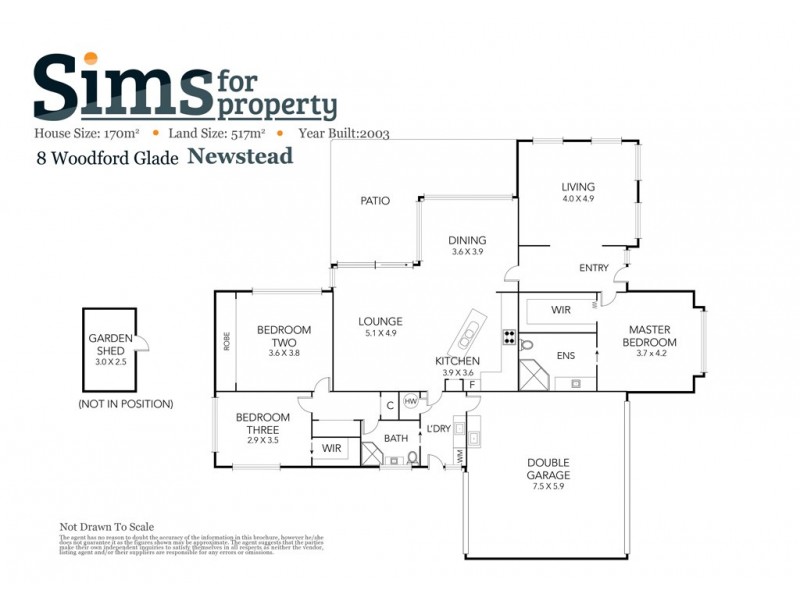 8 Woodford Glade, Newstead TAS 7250 Floorplan