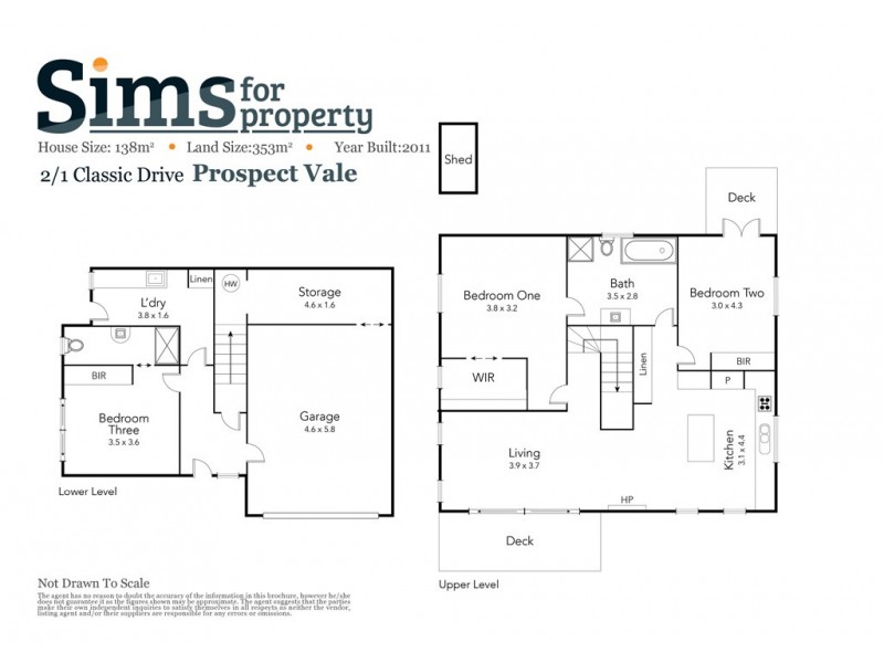 2/1 Classic Drive, Prospect Vale TAS 7250 Floorplan
