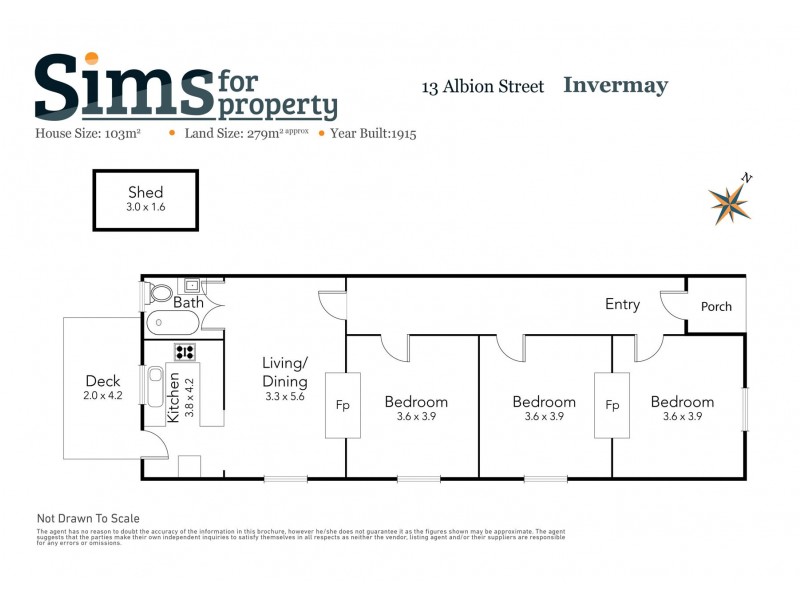 13 Albion Street, Invermay TAS 7248 Floorplan
