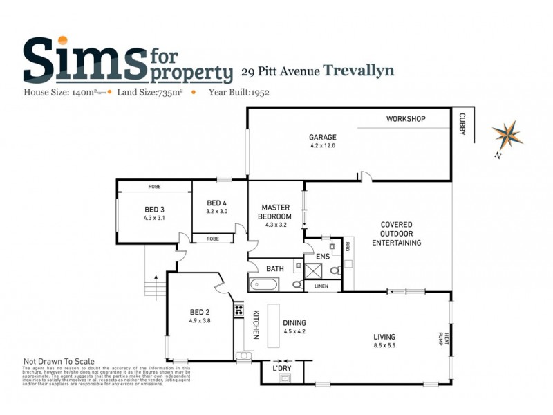 29 Pitt Avenue, Trevallyn TAS 7250 Floorplan