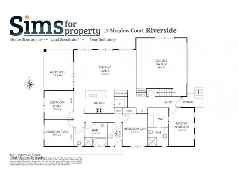 17 Meadow Court, Riverside TAS 7250 Floorplan