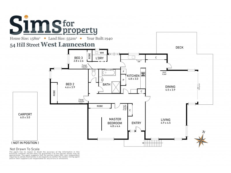 54 Hill Street, West Launceston TAS 7250 Floorplan