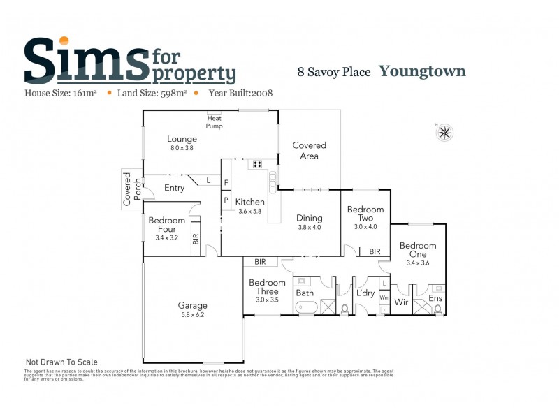 8 Savoy Place, Youngtown TAS 7249 Floorplan