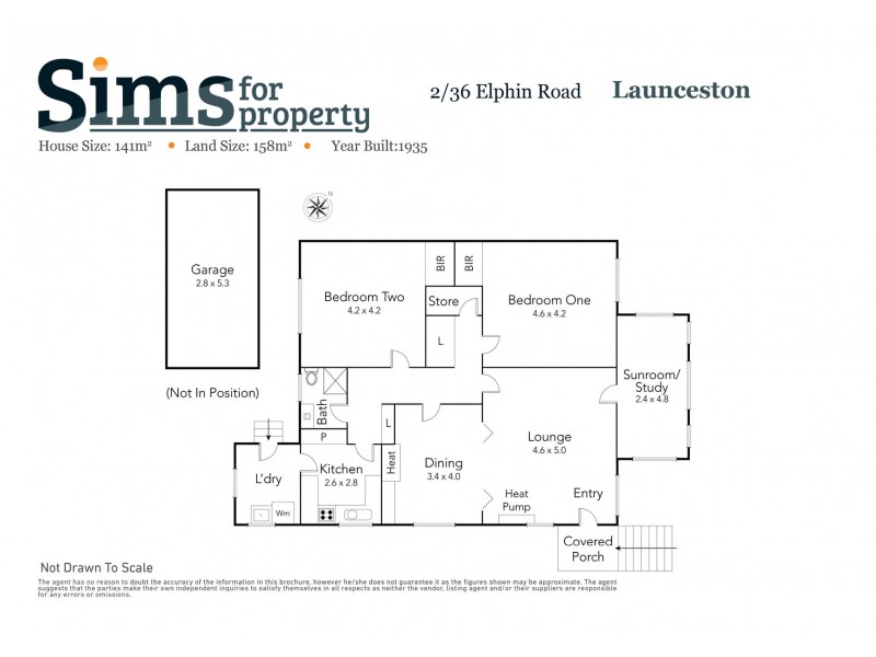 2/36 Elphin Road, Launceston TAS 7250 Floorplan