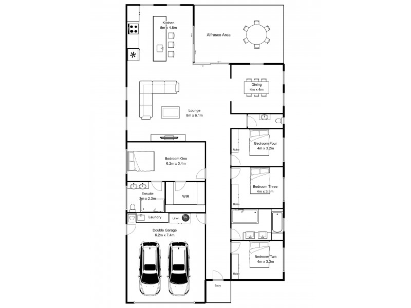 7 Gordon Place, Prospect Vale TAS 7250 Floorplan