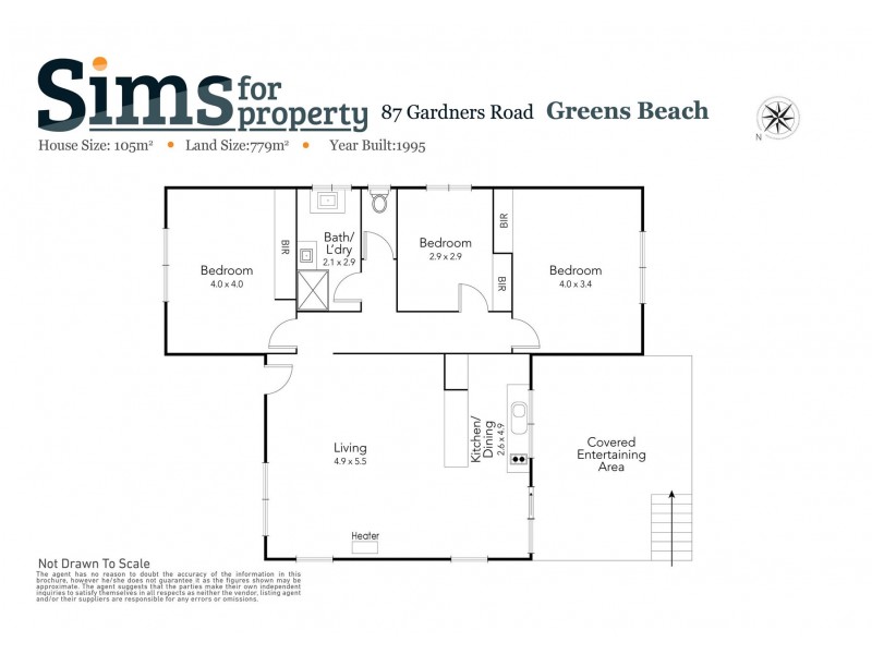 87 Gardners Road, Greens Beach TAS 7270 Floorplan