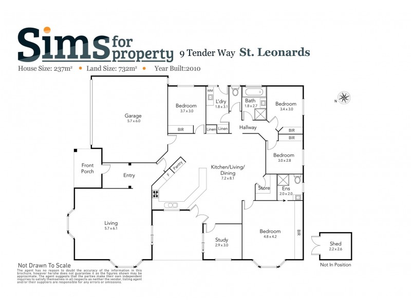 9 Tender Way, St Leonards TAS 7250 Floorplan