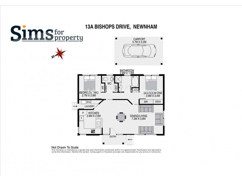 1/13 Bishops Drive, Newnham TAS 7248 Floorplan