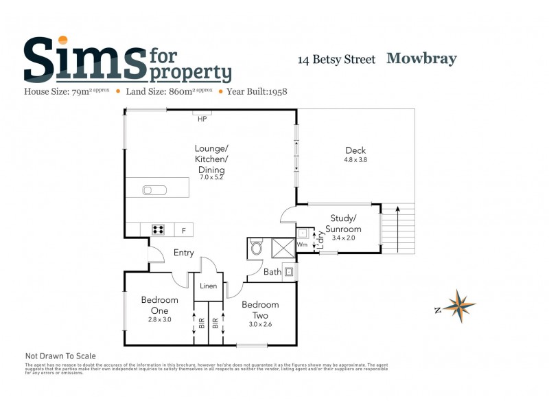 14 Betsy Street, Mowbray TAS 7248 Floorplan