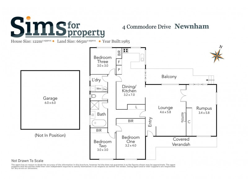 4 Commodore Drive, Newnham TAS 7248 Floorplan