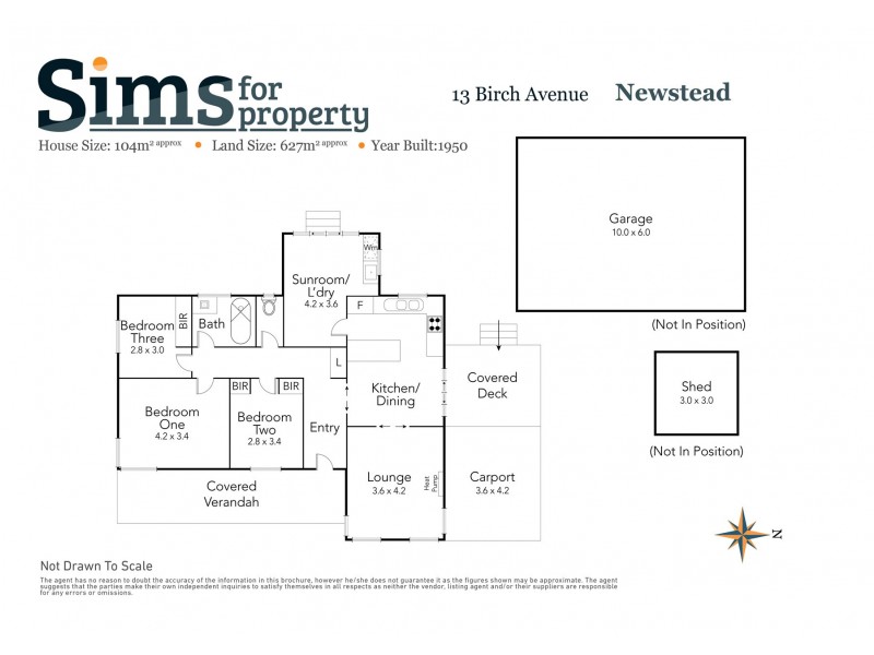 13 Birch Avenue, Newstead TAS 7250 Floorplan