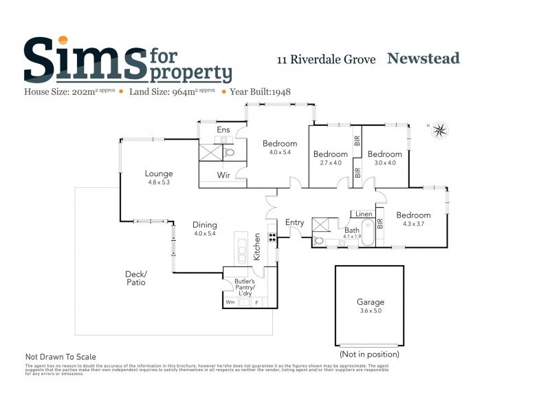 11 Riverdale Grove, Newstead TAS 7250 Floorplan