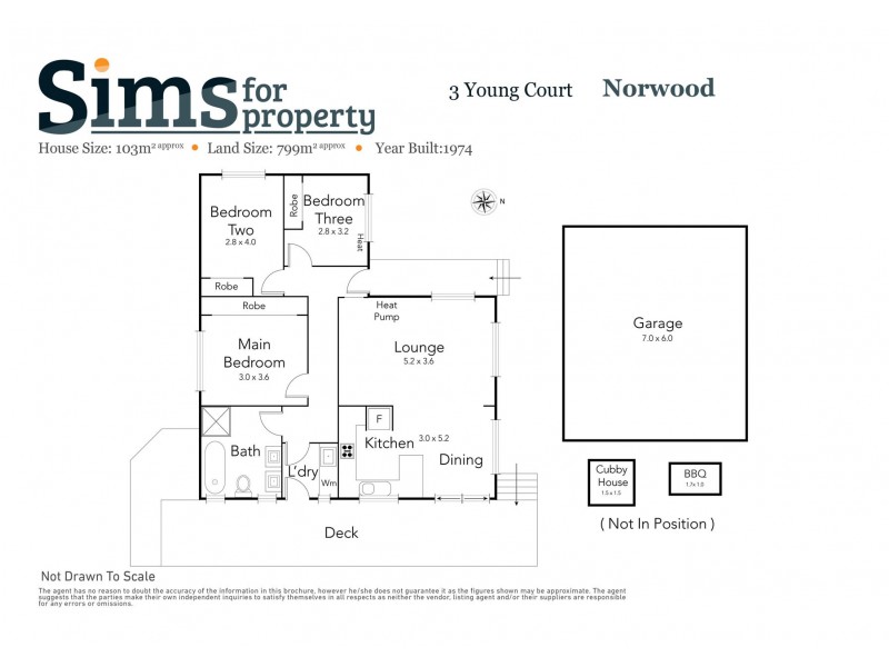 3 Young Court, Norwood TAS 7250 Floorplan