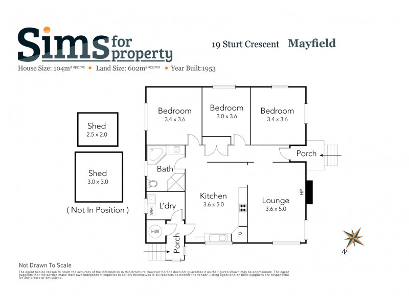 19 Sturt Crescent, Mayfield TAS 7248 Floorplan