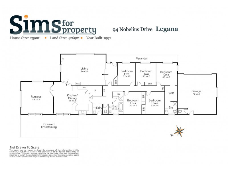 94 Nobelius Drive, Legana TAS 7277 Floorplan