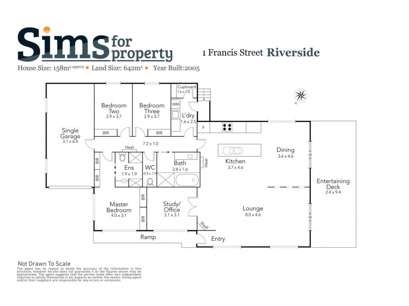 1 Francis Street, Riverside TAS 7250 Floorplan