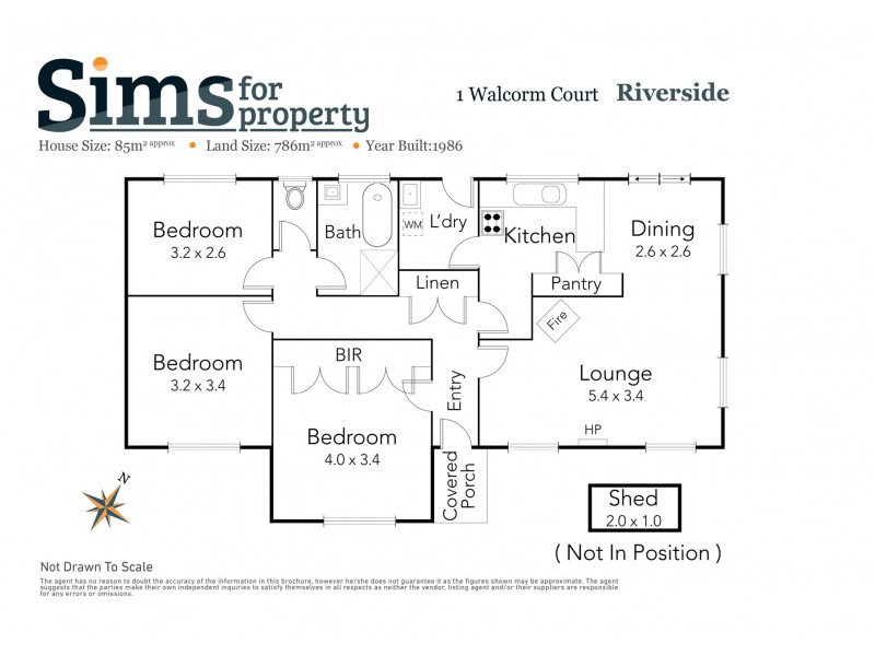 1 Walcorm Court, Riverside TAS 7250 Floorplan