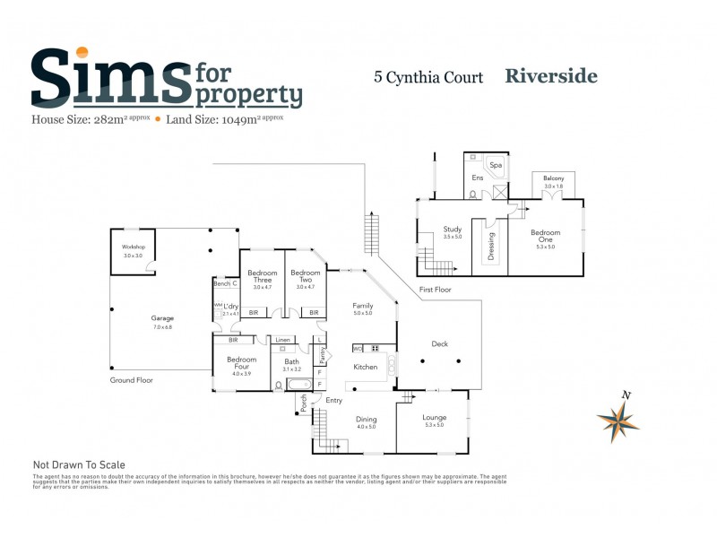 5 Cynthia Court, Riverside TAS 7250 Floorplan