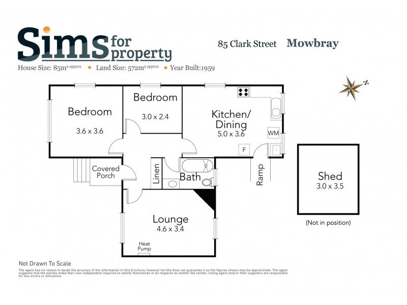 85 Clark Street, Mowbray TAS 7248 Floorplan