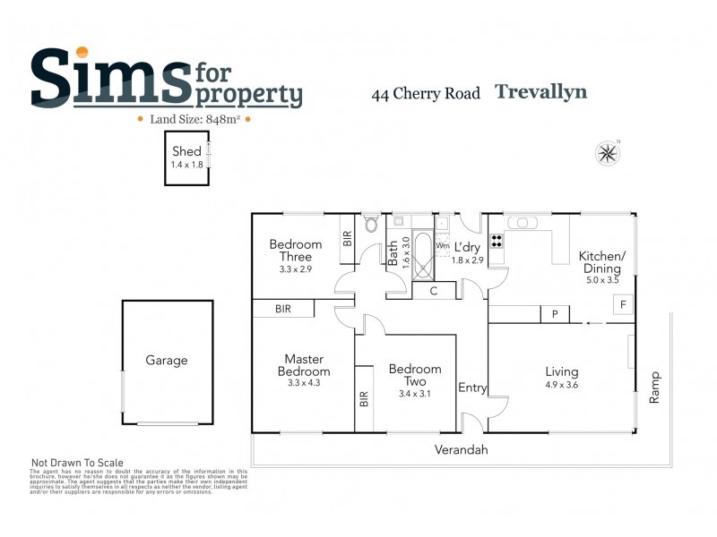 44 Cherry Road, Trevallyn TAS 7250 Floorplan