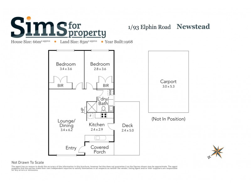 1/93 Elphin Road, Newstead TAS 7250 Floorplan
