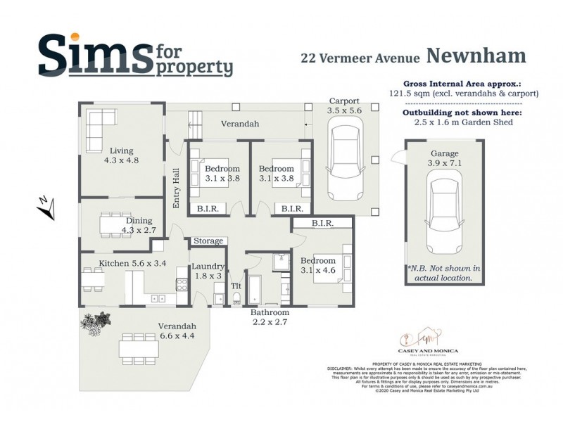 22 Vermeer Avenue, Newnham TAS 7248 Floorplan