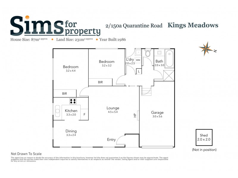 2/150a Quarantine Road, Norwood TAS 7250 Floorplan