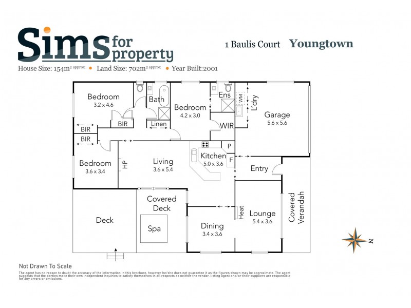 1 Baulis Court, Youngtown TAS 7249 Floorplan