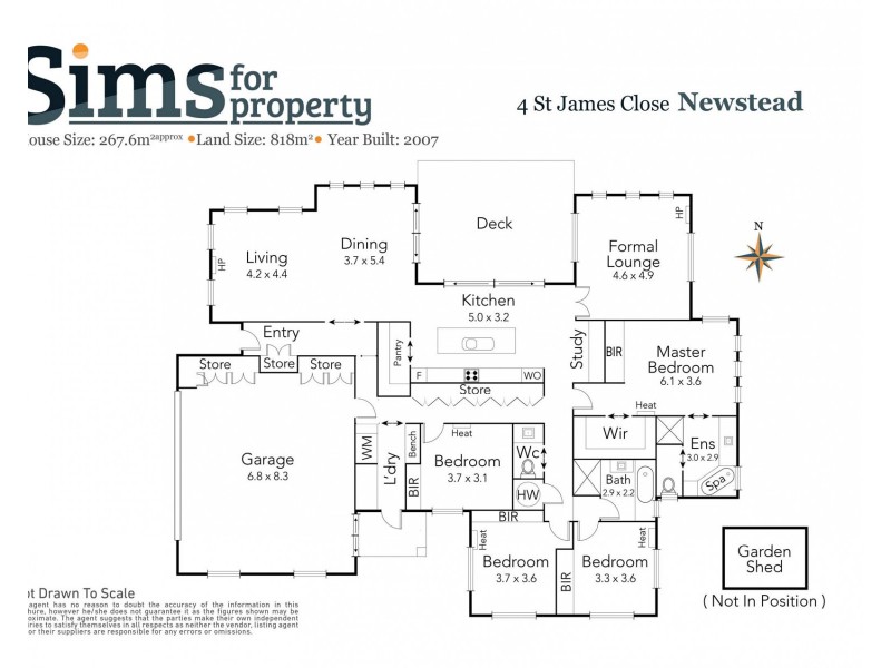 4 St James Close, Newstead TAS 7250 Floorplan