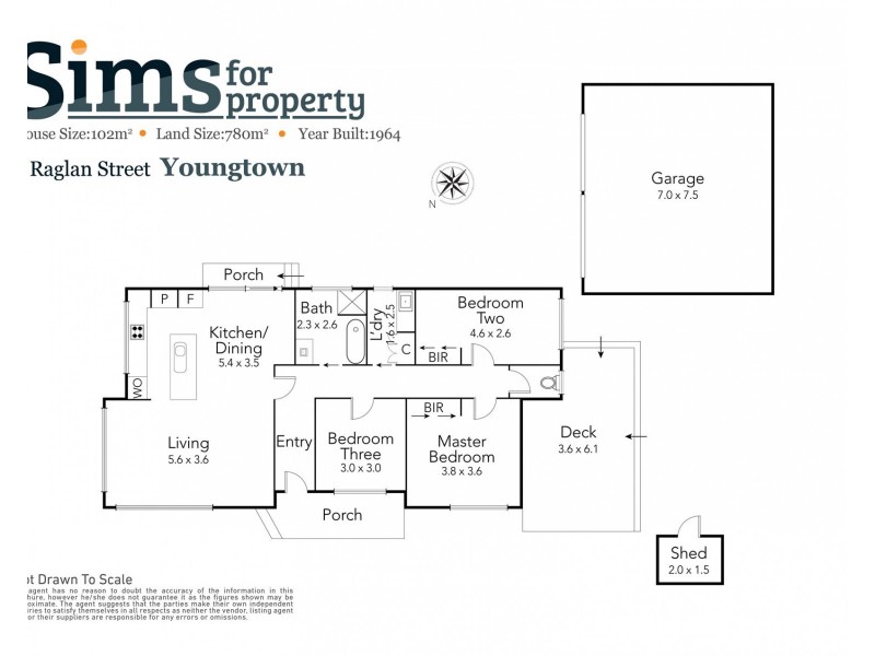 4 Raglan Street, Youngtown TAS 7249 Floorplan