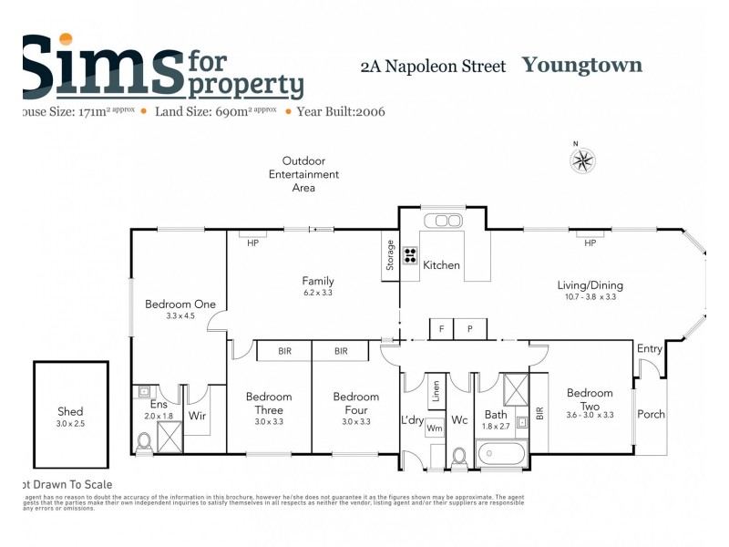 2A Napoleon Street, Youngtown TAS 7249 Floorplan