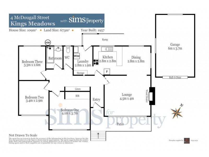 4 McDougall Street, Kings Meadows TAS 7249 Floorplan