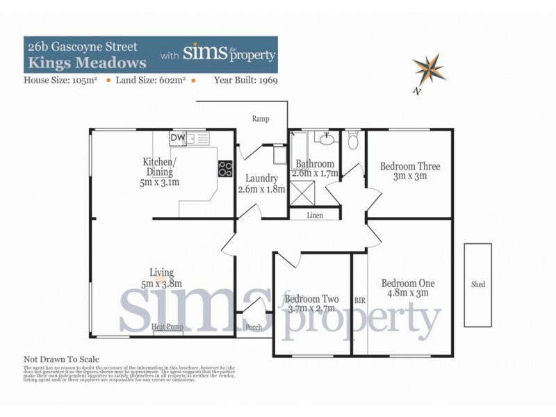 26b Gascoyne Street, Kings Meadows TAS 7249 Floorplan