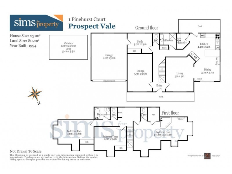 1 Pinehurst Court, Prospect Vale TAS 7250 Floorplan
