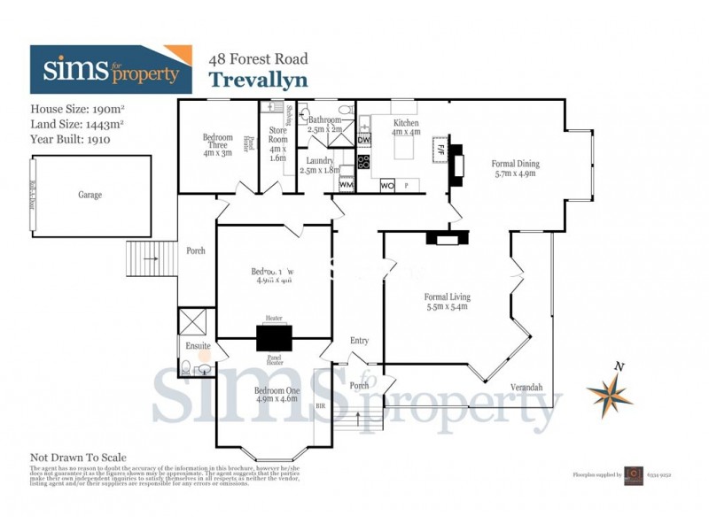48 Forest Rd, Trevallyn TAS 7250 Floorplan