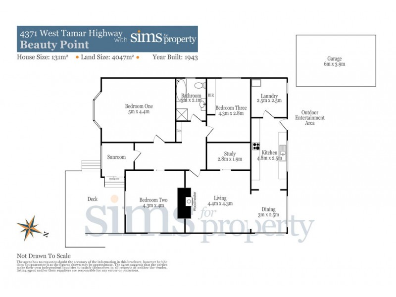 4371 West Tamar Highway, Beauty Point TAS 7270 Floorplan